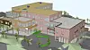 3D-modell av Tydal helsehus. Når bygget er ferdig vil det være på 6000 kvadratmeter. Illustrasjon: FuglesangDahl