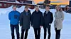 Fra venstre: Martin Stræte Resell, TrønderEnergi AS, NilsP. Hagen, NØK Invest AS, Ivar Müller Often, Nord-Østerdal kraftlag SA, Johan Skjølberg, TrønderEnergi AS og Cecilie Arnemo Åsmul, NØK Fornybar AS.. Foto: NØK