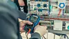 Elektrofag (elektro og datateknologi) har også de hatt en ørliten økning i søkertallene på vgs, men fortsatt er kjønnsbalansen svært skjev. Foto: Opplæringskontoret for elektrofag i Østfold.