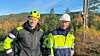 Erlend Nordbak, COO i Gridguard t.v. og Per-Oddvar Osland, forskningsleder i Glitre Nett, vil teste ut nye metoder for å følge med på tilstanden til høyspentmastene til Glitre Nett. Foto: Glitre Nett