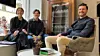Capture Energys står foran en stor oppskalering, og CTO Henrik Lundgren (t.h) gleder seg stort til lansering av den nye profilen. Her sammen med kolleger fra designbyrået Kuudes Stockholm-team Michael Biaudet og Sofia Stenfors, som har vært en viktig del av prosessen.