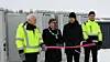 Fv.: Konsernsjef i Tensio Trygve Kvernland, ordfører i Lierne Reidar Rødli, olje- og energiminister Terje Aasland, konsernsjef i Eidsiva Øistein Andresen.