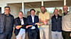Bildet: Fra venstre: Bjørn Richard Hansen (markedssjef elektro Ahlsell) , Magnar Ruud (eier og prosjektleder VarmeComfort), Lars Erik Finne (M&A direktør Ahlsell), Lars Ruud (eier og daglig leder VarmeComfort), John Thomas Blandhoel (divisjonsdirektør el & vvs, Ahlsell), Johan Stille (Head of M&A Ahlsell Group. Foto: Ahlsell Group.