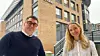 Markeds- og kommunikasjonsdirektør Eirik Vigeland i Boligmappa og salgsansvarlig Tora Westrum i Cobuilder inngår samarbeid som skal gi et bedre tilbud til begge selskapenes kunder.