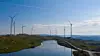 Måkaknuten vindkraftverk blir bygget ut med batterier. Foto: Måkaknuten DA