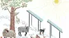 Å ivareta naturen er en stor og viktig del av boligutviklingen til Fossen Utvikling på Tanberghøgda i Hønefoss.. Illustrasjon: Marte F. Skarstein