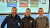 Bildet viser FLOW-salgsteam i Oslo. Fra venstre Joakim Arnesen, salgs- og markedsansvarlig i FLOW Meisingset VVS, Simon Haaster, salgs- og markedsansvarlig i FLOW Elektro Oslo Vest og Mathias Spolén Erstad, daglig leder i FLOW Klima Oslo