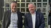 Seksjonsleder næring, Rolv Magne Dahl (t.h) forklarte hvordan Trøndelag skal planlegge for mer energi, styrket beredskap og lavere utslipp på Klimakonferansen 2026. Her sammen med direktør for regional utvikling, Even Ystgård. Foto: Bodil Nilsen.