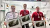 FORNØYDE: Det ble førsteplass på Kasper Kævang Pedersen fra Danmark (i midten) mens Thomas Christensen, Norge (til venstre) og Niklas Møller Dall, Danmark (til høyre) mottok Medal of Excellence.