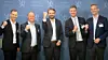Næringsminister Jan Christian Vestre sammen med representanter fra selskapene som har søkt om deltakelse i IPCEI EuBatIn. Foto: Yngve Angvik/Nærings- og fiskeridepartementet