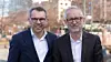 Styreleder Steffen Syvertsen og påtroppende administrerende direktør Bård Vegar Solhjell. Foto: Fornybar Norge