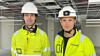 Stig Christiansen,prosjektleder ved Trondheims elektroprosjektavdeling, og Leopoldo Skarsaune-Terzi, prosjektsjef i Bravidas VVS-avdeling i Trondheim, er gode ambassadører for godt samspill på byggeplassen.