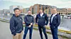 På bildet ser vi fra venstre, Tom Reinert Johansen, Gründer. Axel Hunter, CTO. Arnt Inge Sætern, Gründer. Kim Bjerkevoll, Gründer.