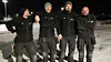 Her har vi gjengen i Vest-Loften De to ansatte (f.v.): Runar Nylund og Karl-Erik Jentoft Vest-Lofoten El AS på Leknes, Anders Skou Rasmussen og Nicolai Riis Elsing