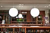 Gjenbruk av armaturer i biblioteket. Innmaten er byttet til energisparende LED.