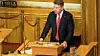 – Med lovendringene legger vi til rette for at anlegg blir planlagt med energigjenvinning fra start der forholdene ligger til rette for det, sier energiminister Terje Aasland. Foto: Peter Mydske / Stortinget