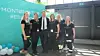 Energiminister Terje Aasland besøkte Montørjentene Kristin Thomsen (M. Thunestvedt), Henriette Thoresen (TECA), Line Aasheim (LOS Elektro), Benedicte S. Larsen (LKAB Norge) og Kristine S. Sund (El-sikkerhet Midt-Norge) på deres stand under den pågående Eliaden.
